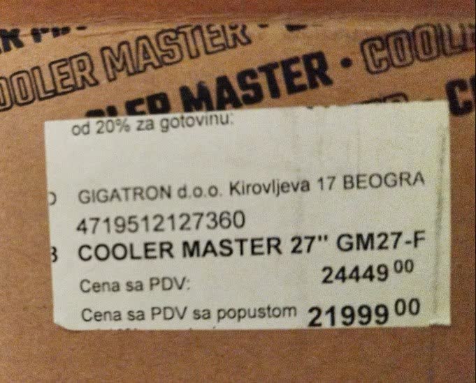 Cooler Master GM27-FFS