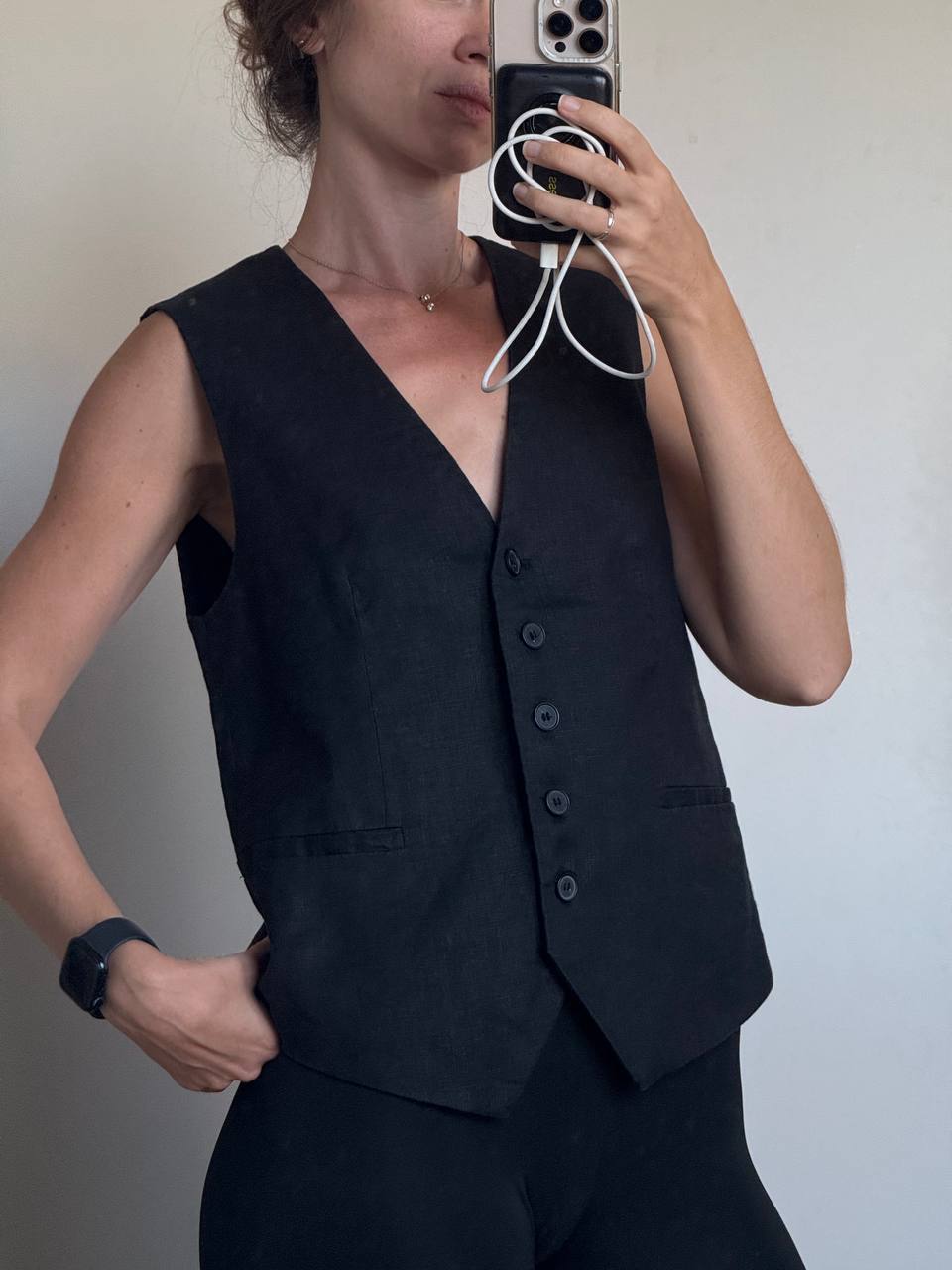 Жилетка льняная ZARA