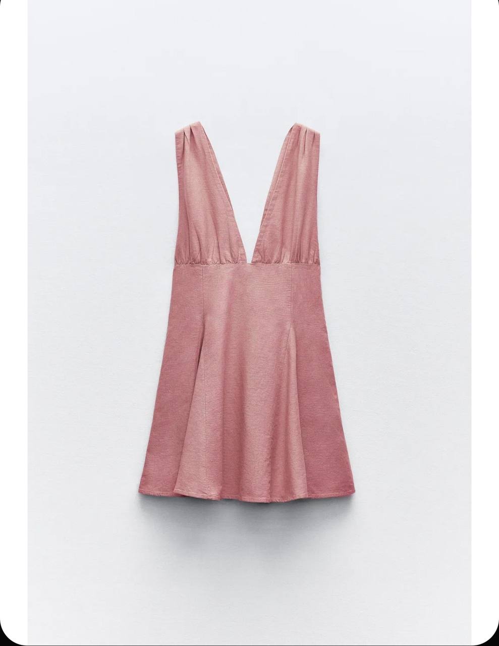 Льняное платье ZARA