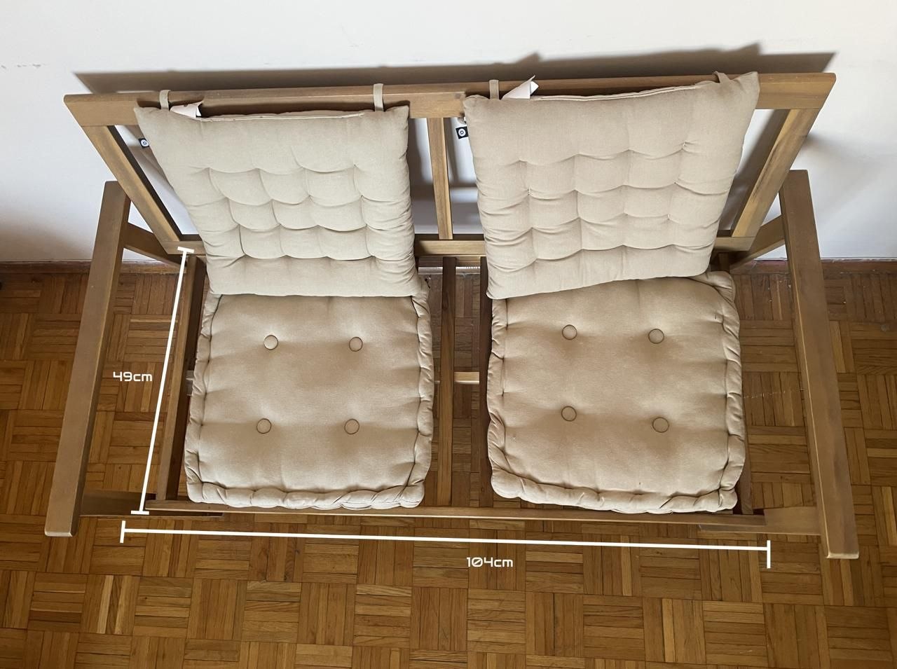 Ikea Nämmarö, скамья с подушками
