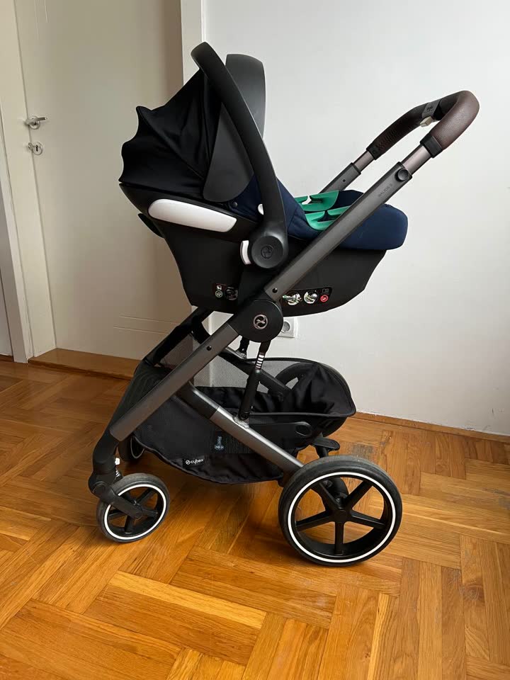 Автолюлька Cybex Aton B2 i-size (45-87cm) + адаптеры к коляске Balios/ Talos