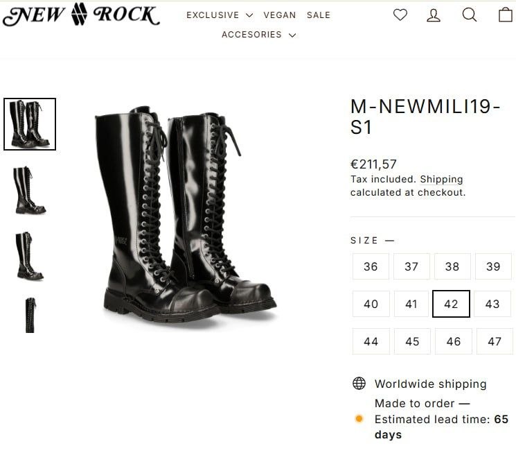 New Rock NewMili19-S1 размер 42