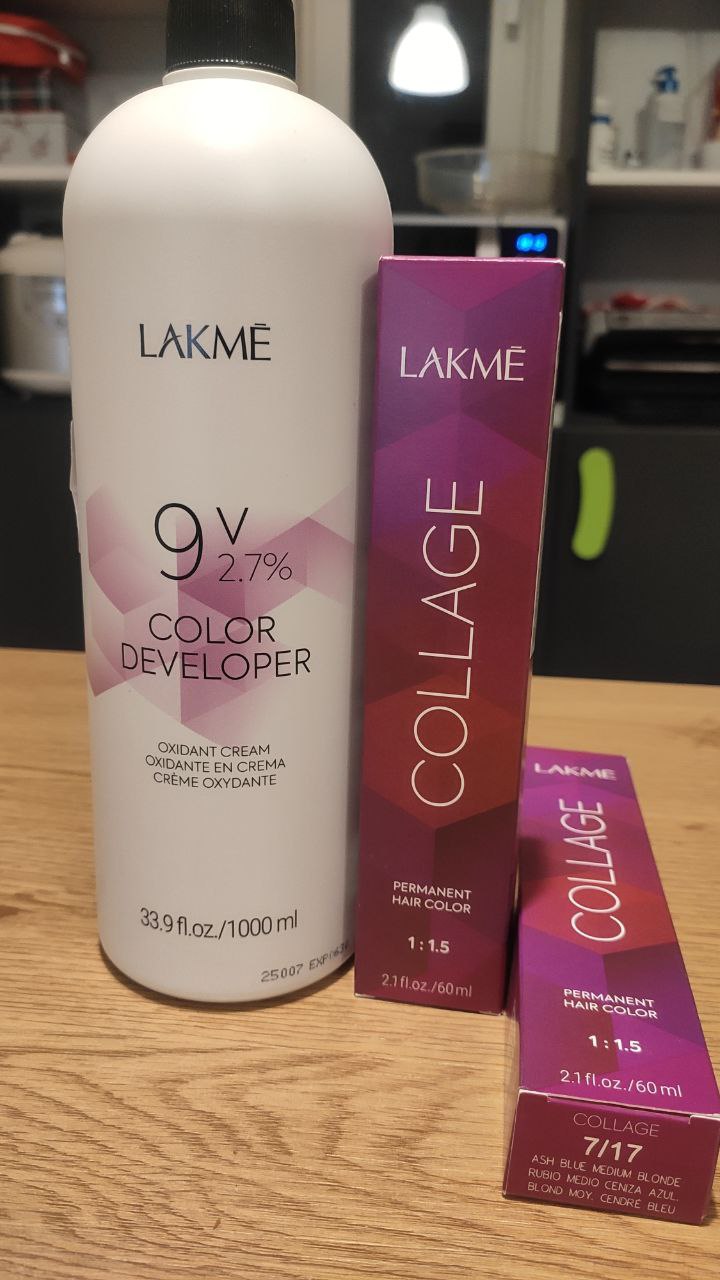 Farba za kosu Lakme Collage 7/17 i oksid Lakme 2,7%