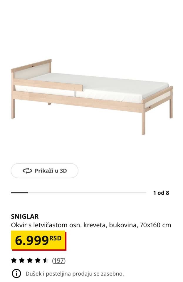 Детская кровать из Икеи