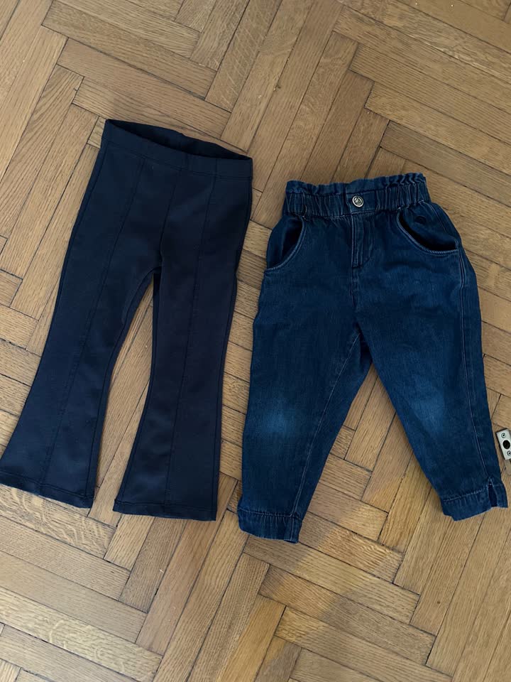 Лосины клеш Zara, Джинсы бананы Petit Bateau
