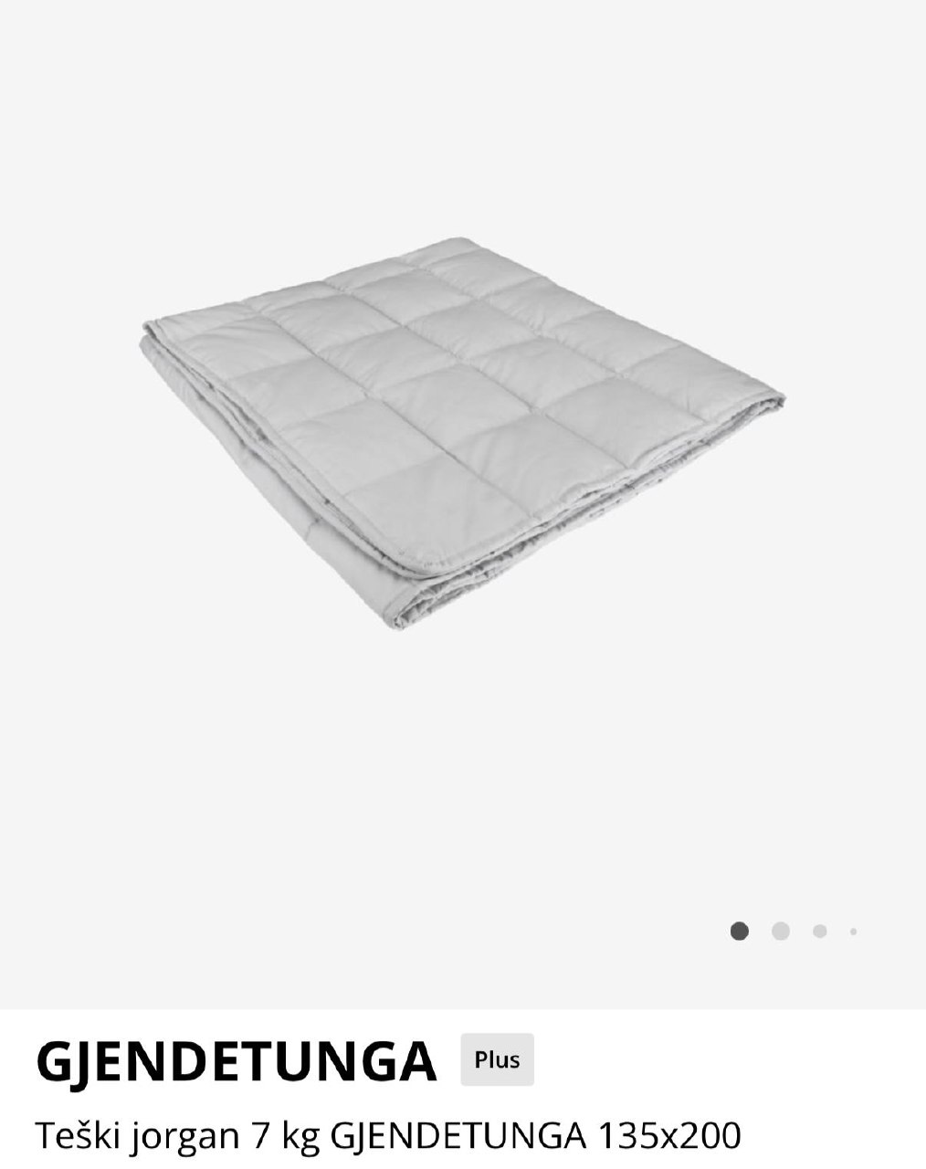 Ponderano ćebe 7 kg