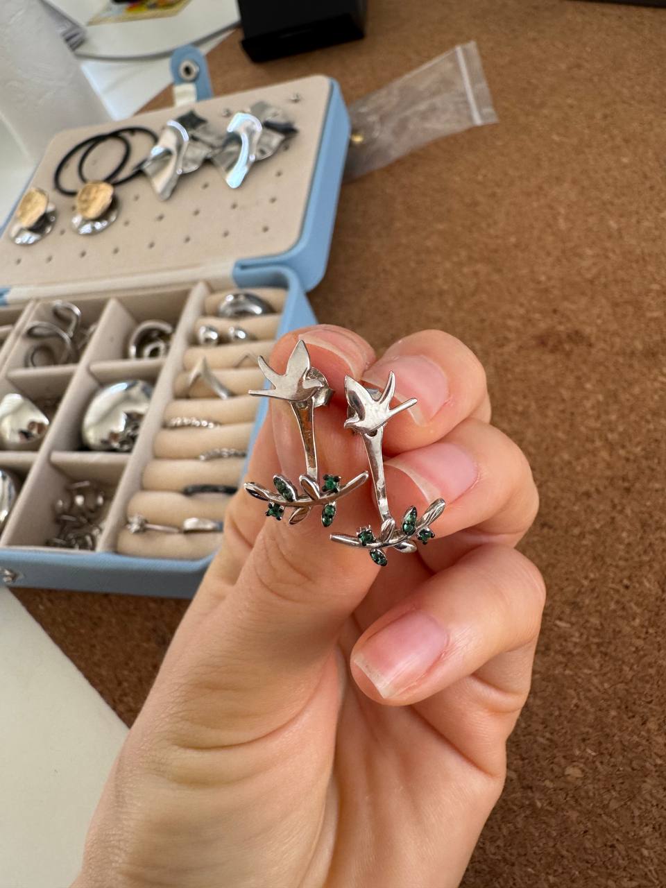 Серебряные серьги
