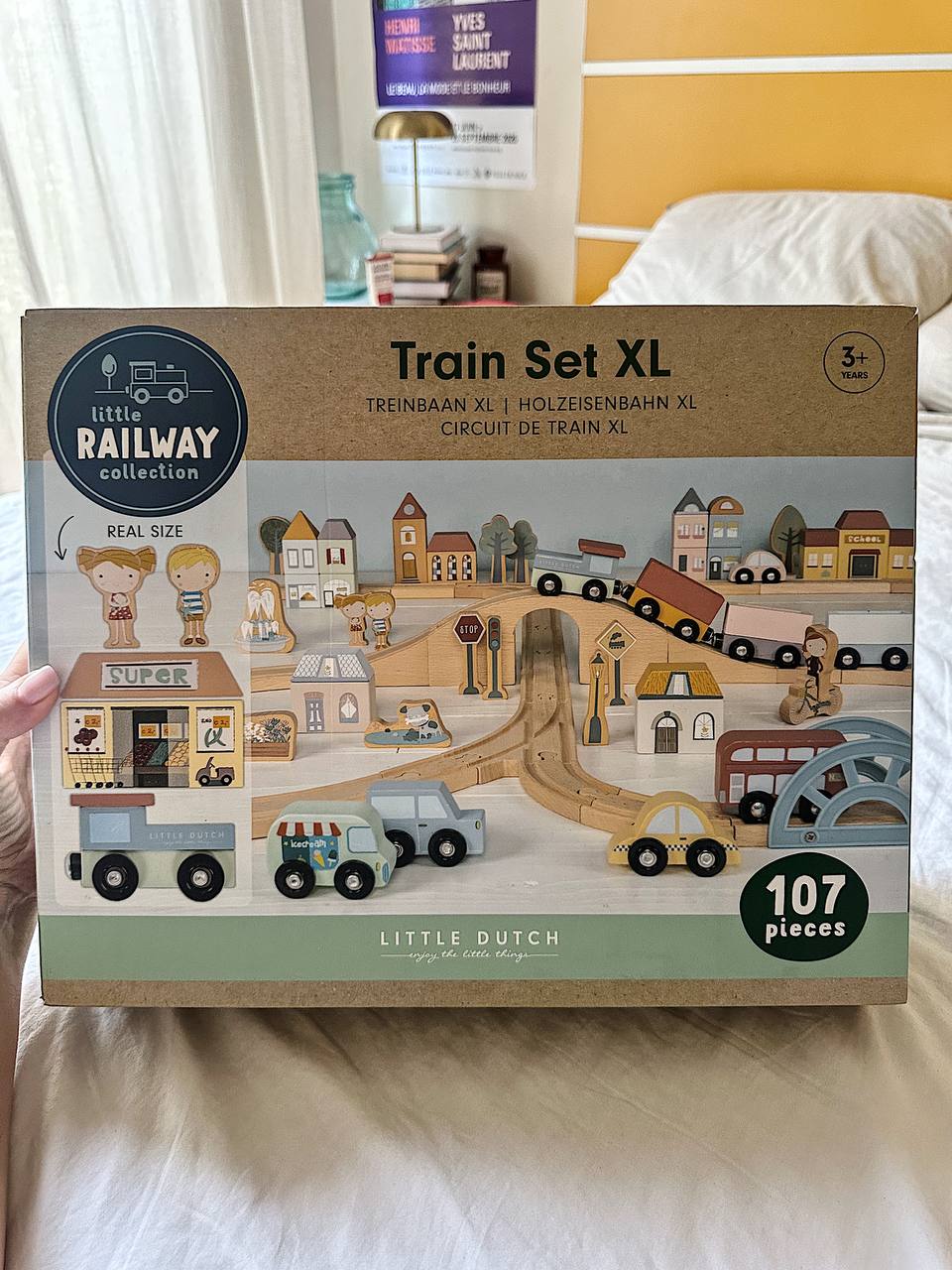 Ogroman set drvenih igračaka sa vozom Train Set XL