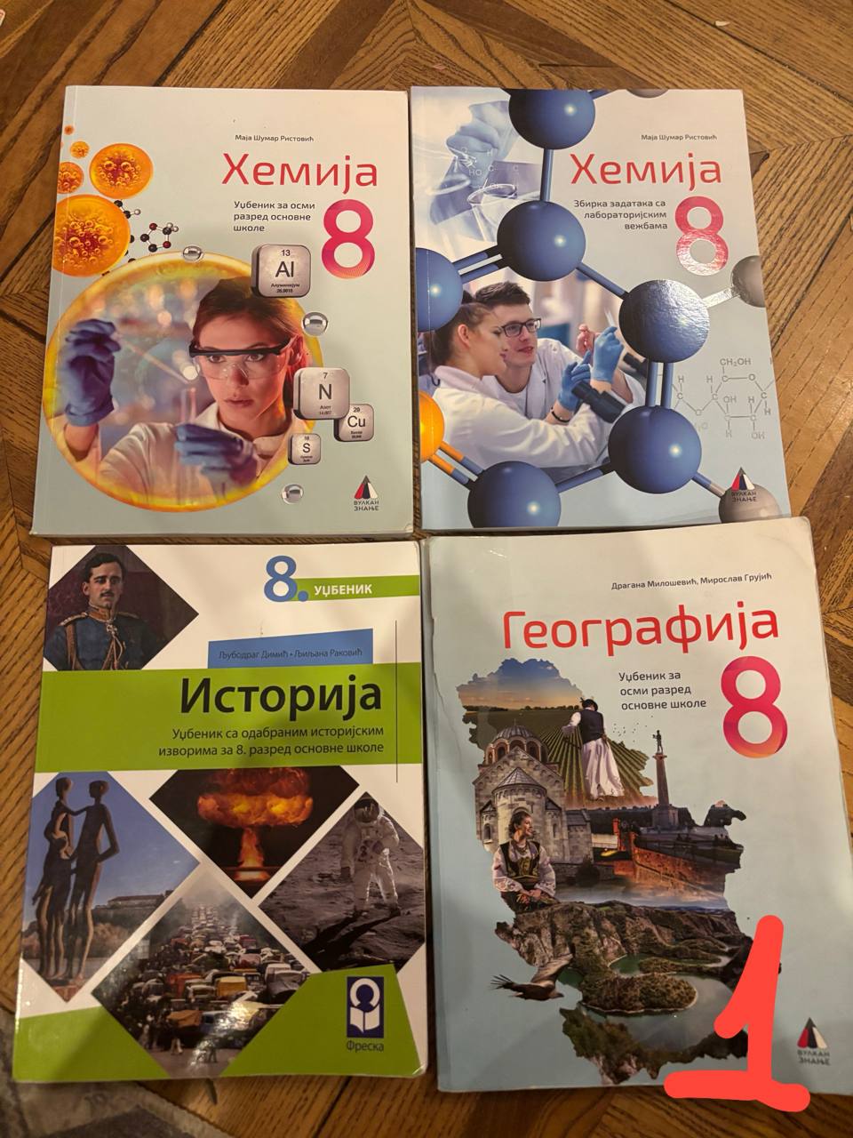 Udžbenici za 8. razred srpske škole
