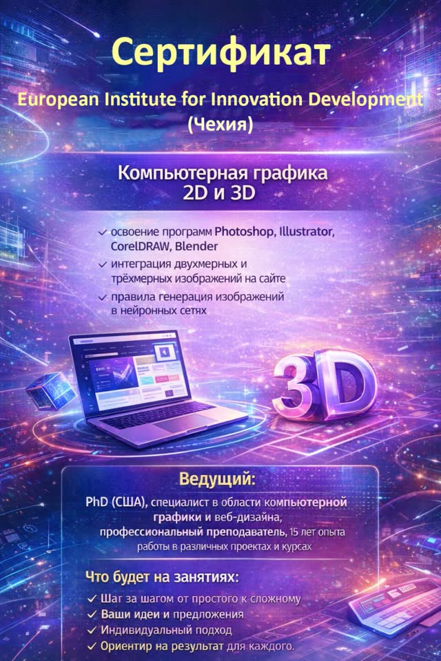 Kurs grafičkog dizajna 2D/3D